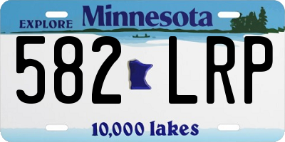 MN license plate 582LRP