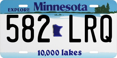 MN license plate 582LRQ