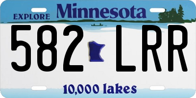 MN license plate 582LRR