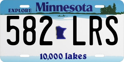 MN license plate 582LRS