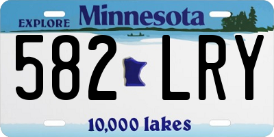 MN license plate 582LRY