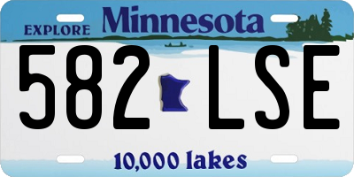 MN license plate 582LSE