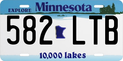MN license plate 582LTB