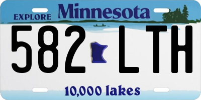 MN license plate 582LTH