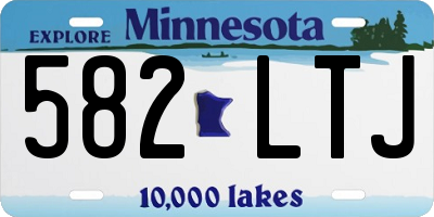 MN license plate 582LTJ