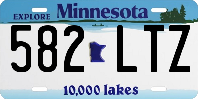 MN license plate 582LTZ