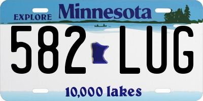 MN license plate 582LUG