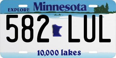 MN license plate 582LUL