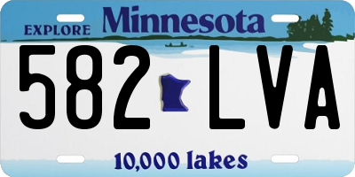MN license plate 582LVA