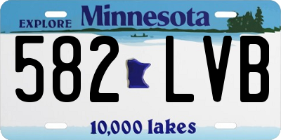 MN license plate 582LVB