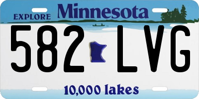 MN license plate 582LVG
