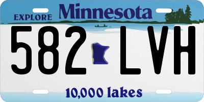 MN license plate 582LVH