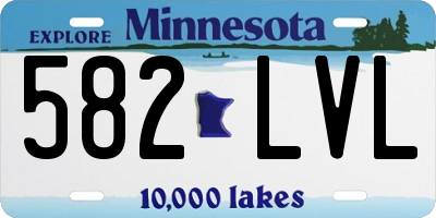 MN license plate 582LVL
