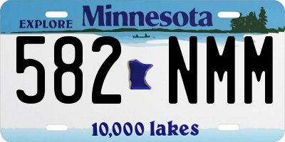 MN license plate 582NMM