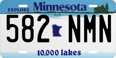 MN license plate 582NMN