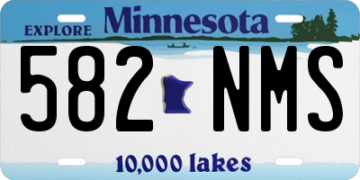 MN license plate 582NMS