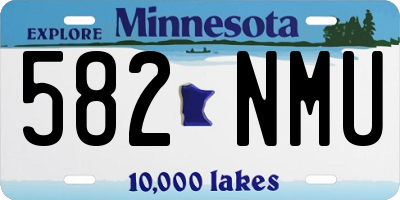 MN license plate 582NMU