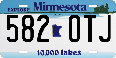 MN license plate 582OTJ