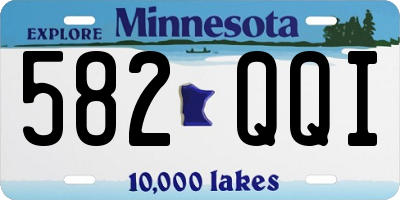 MN license plate 582QQI