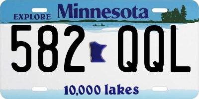 MN license plate 582QQL