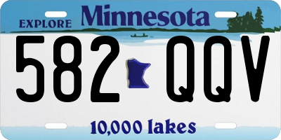 MN license plate 582QQV