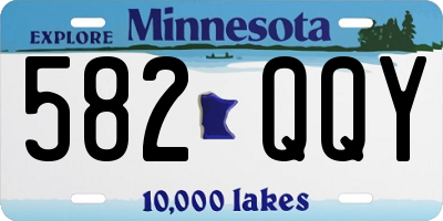 MN license plate 582QQY