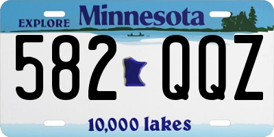 MN license plate 582QQZ