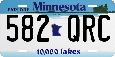 MN license plate 582QRC