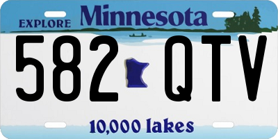 MN license plate 582QTV