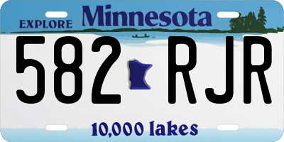 MN license plate 582RJR