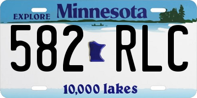 MN license plate 582RLC