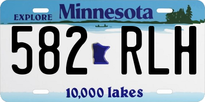 MN license plate 582RLH