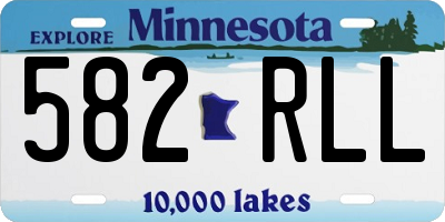 MN license plate 582RLL