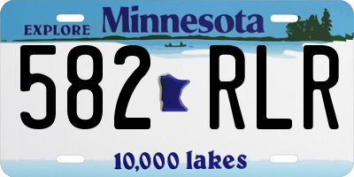 MN license plate 582RLR