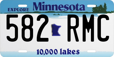 MN license plate 582RMC