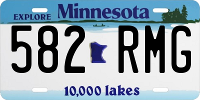 MN license plate 582RMG