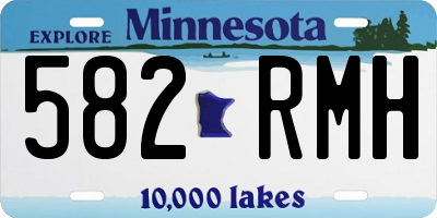 MN license plate 582RMH