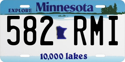 MN license plate 582RMI