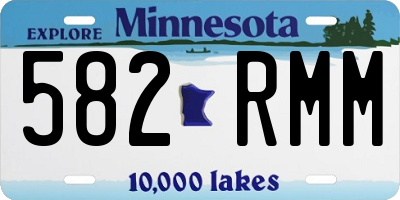 MN license plate 582RMM