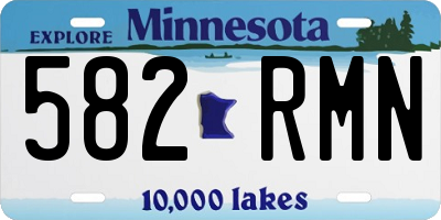 MN license plate 582RMN