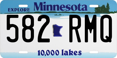 MN license plate 582RMQ