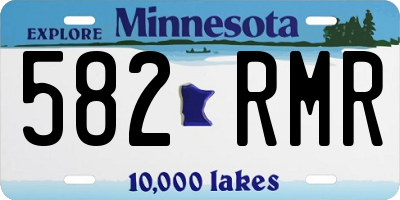 MN license plate 582RMR