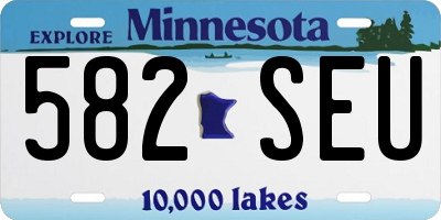 MN license plate 582SEU