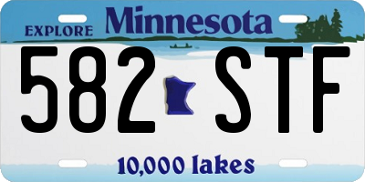 MN license plate 582STF