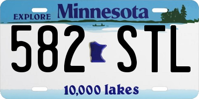 MN license plate 582STL