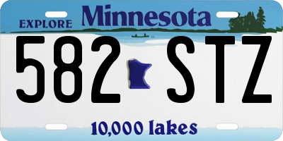MN license plate 582STZ