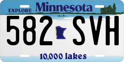 MN license plate 582SVH