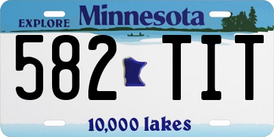 MN license plate 582TIT
