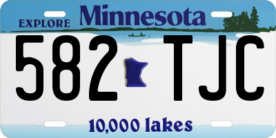 MN license plate 582TJC