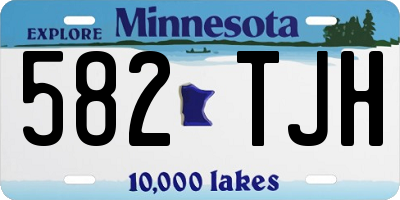 MN license plate 582TJH